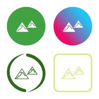Unique Mountains Vector Icon