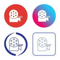 Unique Video Reel Vector Icon