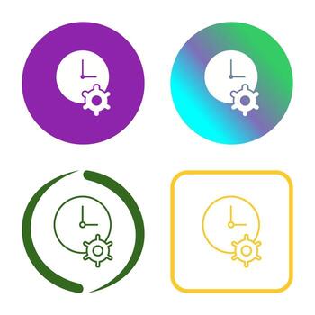 Unique Time Optimization Vector Icon