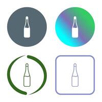 Champagne Bottle Vector Icon