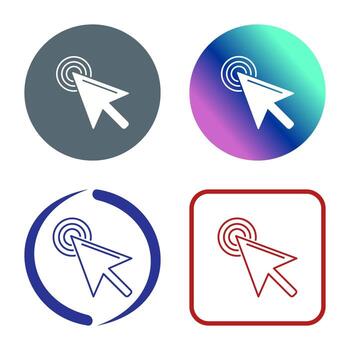 Unique Click Vector Icon