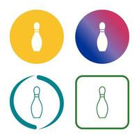 Unique Bowling Pin Vector Icon