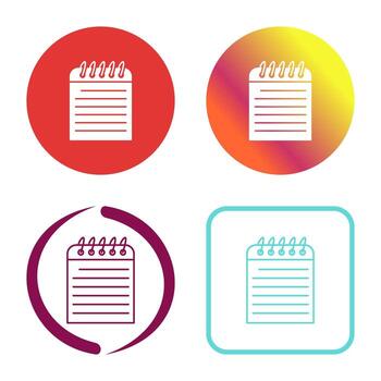 icono de vector de nota única