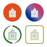 Unique Fire in Socket Vector Icon