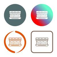 Unique Cream Cake Vector Icon