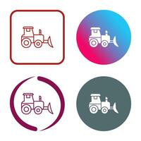 Industrial Tractor Vector Icon