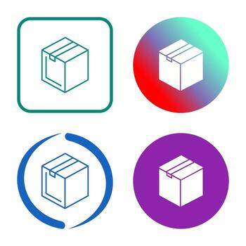 icono de vector de paquete