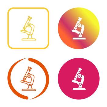 icono de vector de microscopio