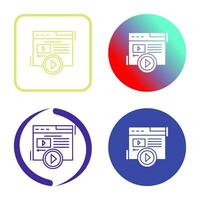 Video Content Vector Icon