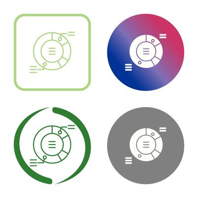 Pie Chart Vector Icon