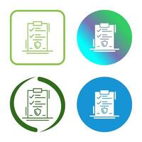 icono de vector aprobado