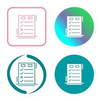 Today to Done CheckList Vector Icon