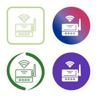 icono de vector de enrutador wifi