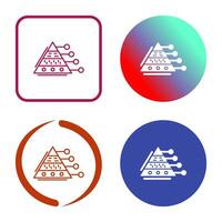 Pyramid Graph Vector Icon