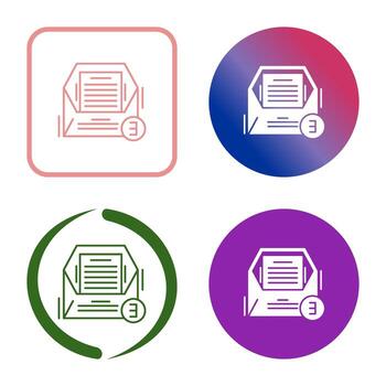 icono de vector de correos electrónicos