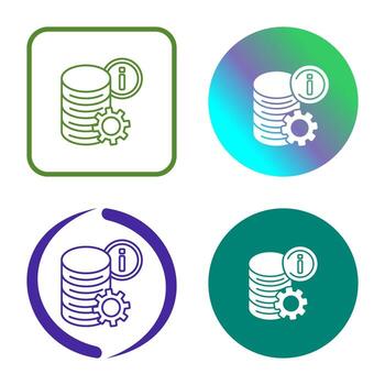 icono de vector de datos