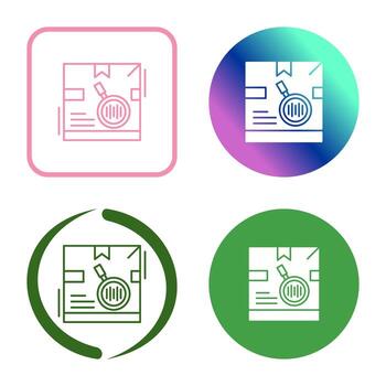 icono de vector de código de seguimiento