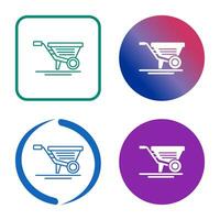 Wheelbarrow Vector Icon