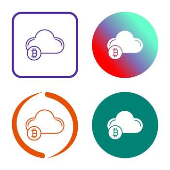 icono de vector de nube