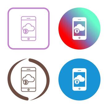 icono de vector de nube