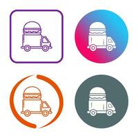 Fast Food Truck Vector Icon