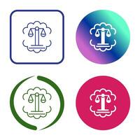 Justice Scale Vector Icon