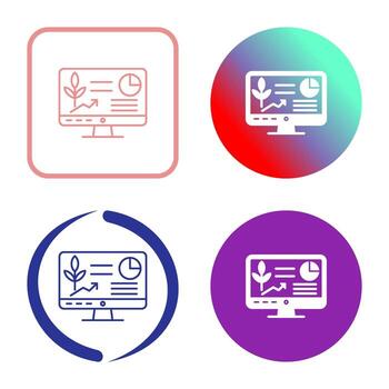 icono de vector de computadora