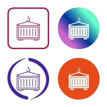 icono de vector de contenedor