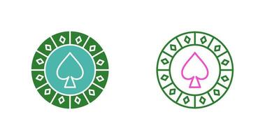 Spade Chip Vector Icon