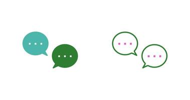 Unique Conversation Bubbles Vector Icon