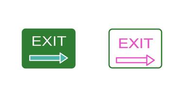 Unique Exit Vector Icon