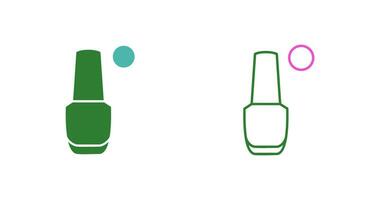 icono de vector de esmalte de uñas