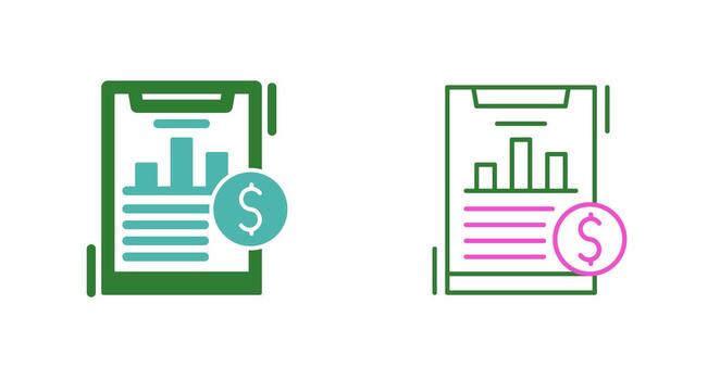 Financial Analytics Vector Icon