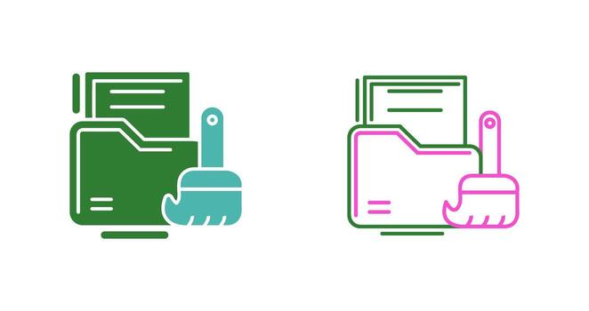 icono de vector de limpieza de datos