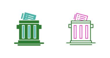 Trash List Vector Icon