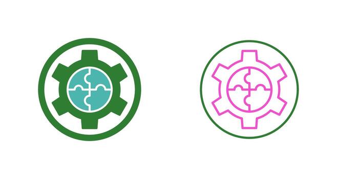 icono de vector de solución