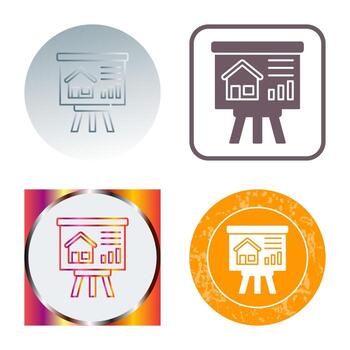 icono de vector de presentación