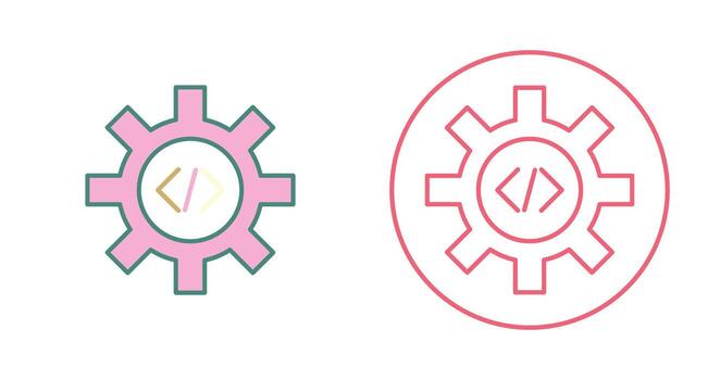 icono de vector de optimización de código único