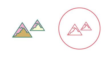 Unique Mountains Vector Icon