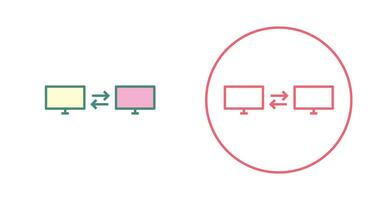 icono de vector de sistemas compartidos únicos