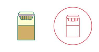 Unique Packet of Cigarettes Vector Icon