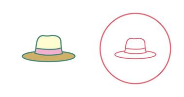 icono de vector de sombrero de mujer