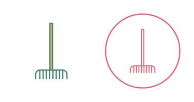 Fork picking Leaves Vector Icon