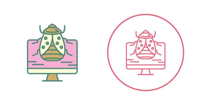 icono de vector de malware