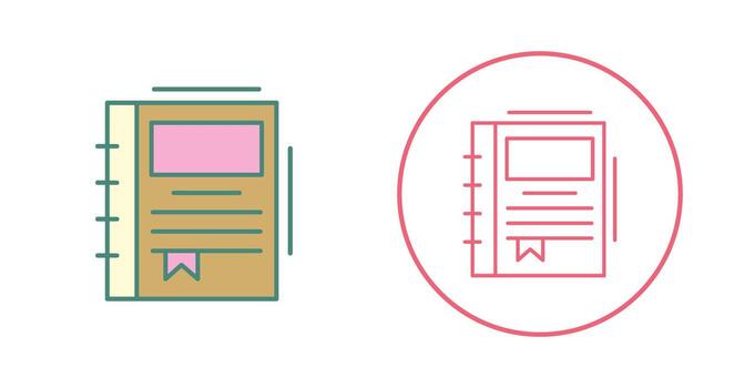 Spring Notebook Vector Icon