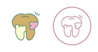 Toothache And Plaque Vector Icon