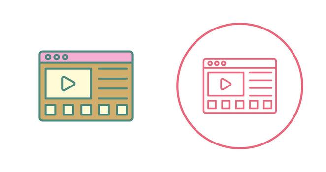 icono de vector de tutoriales en línea