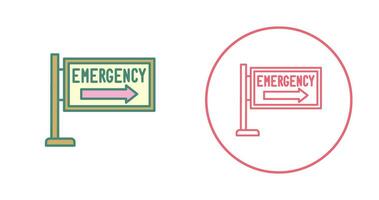 icono de vector de señal de emergencia