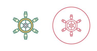 Ship Wheel Vector Icon