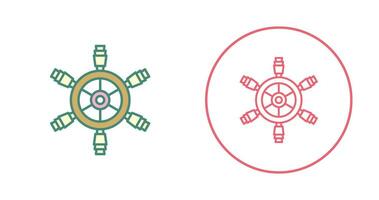 Ship Wheel Vector Icon